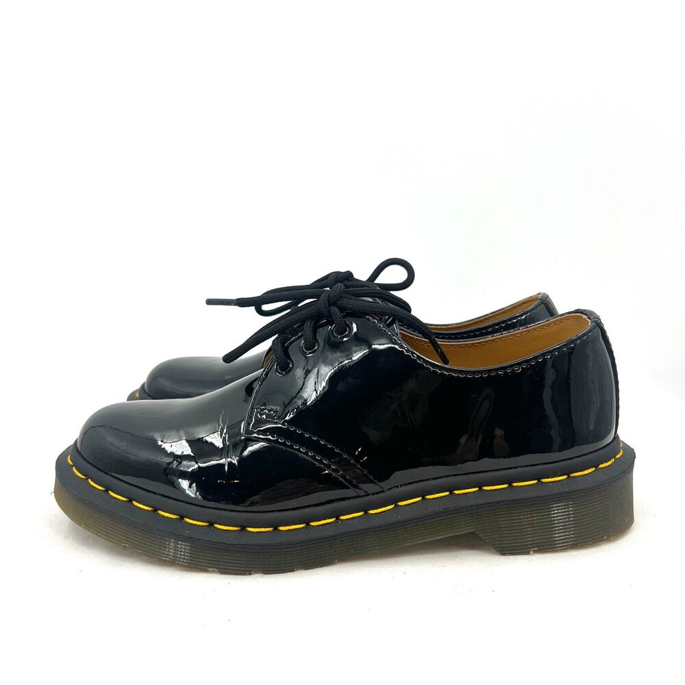 Dr Martens 1461 Black Patent Leather 3-Eye Oxford Shoes Womens US 7 UK 5 EU 38